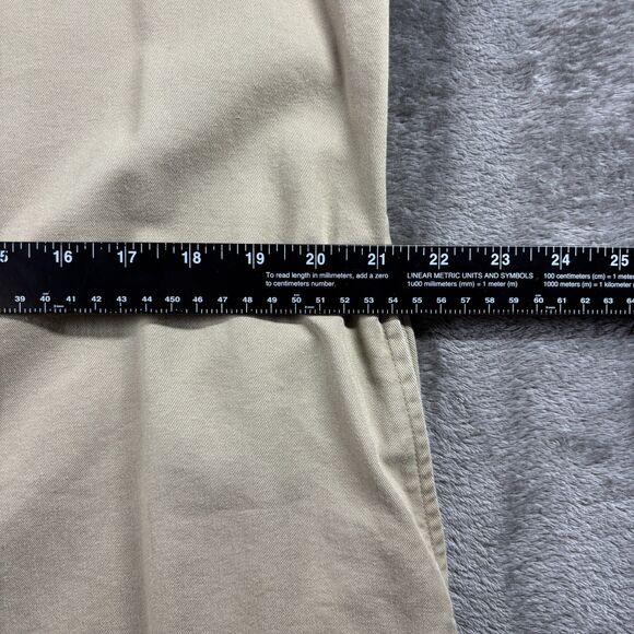LL Bean Camp Dress Pockets Maxi Khaki Lagenlook Gorpcore Minimalist Size 14 E155 - Picture 5 of 9
